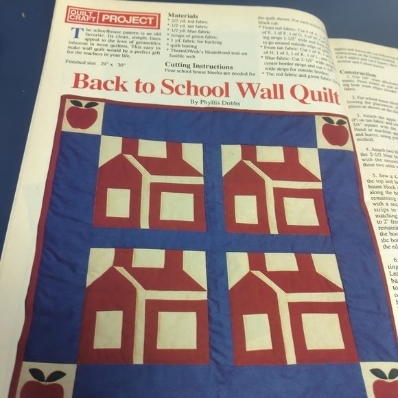Vintage Quilt Craft Magazine August 1993 Quilting Quilt Patterns - Picture 3 of 10